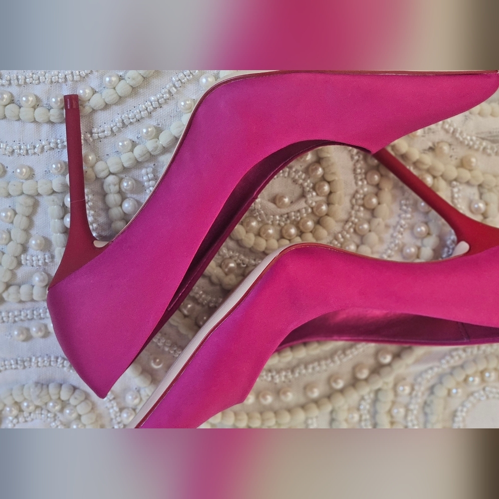 ZARA WOMAN Fucshia Shoes With Red Heels